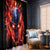 Flame Skull Window Curtain I'm Never Alone My Demons Are With Me 24/7 - Wonder Print Shop
