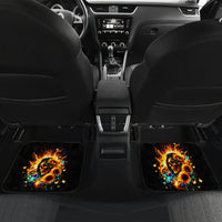 Sunflower Skull Car Mats She Is Sunshine Mixed With A Little Hurricane - Wonder Print Shop