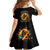 Sunflower Skull Family Matching Summer Maxi Dress and Hawaiian Shirt She Is Sunshine Mixed With A Little Hurricane - Wonder Print Shop