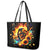 Sunflower Skull Leather Tote Bag She Is Sunshine Mixed With A Little Hurricane - Wonder Print Shop