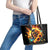 Sunflower Skull Leather Tote Bag She Is Sunshine Mixed With A Little Hurricane - Wonder Print Shop