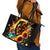 Sunflower Skull Leather Tote Bag She Is Sunshine Mixed With A Little Hurricane - Wonder Print Shop