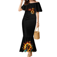 Sunflower Skull Mermaid Dress She Is Sunshine Mixed With A Little Hurricane - Wonder Print Shop