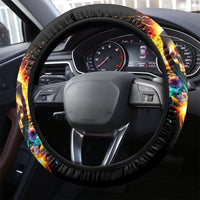 Sunflower Skull Steering Wheel Cover She Is Sunshine Mixed With A Little Hurricane - Wonder Print Shop