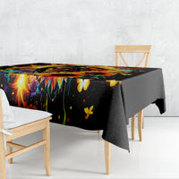 Sunflower Skull Tablecloth She Is Sunshine Mixed With A Little Hurricane - Wonder Print Shop