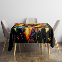 Sunflower Skull Tablecloth She Is Sunshine Mixed With A Little Hurricane - Wonder Print Shop