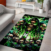 Witch Skull Area Rug Of Course I'm Going To Hell I'm Just Here To Pick You Up - Wonder Print Shop