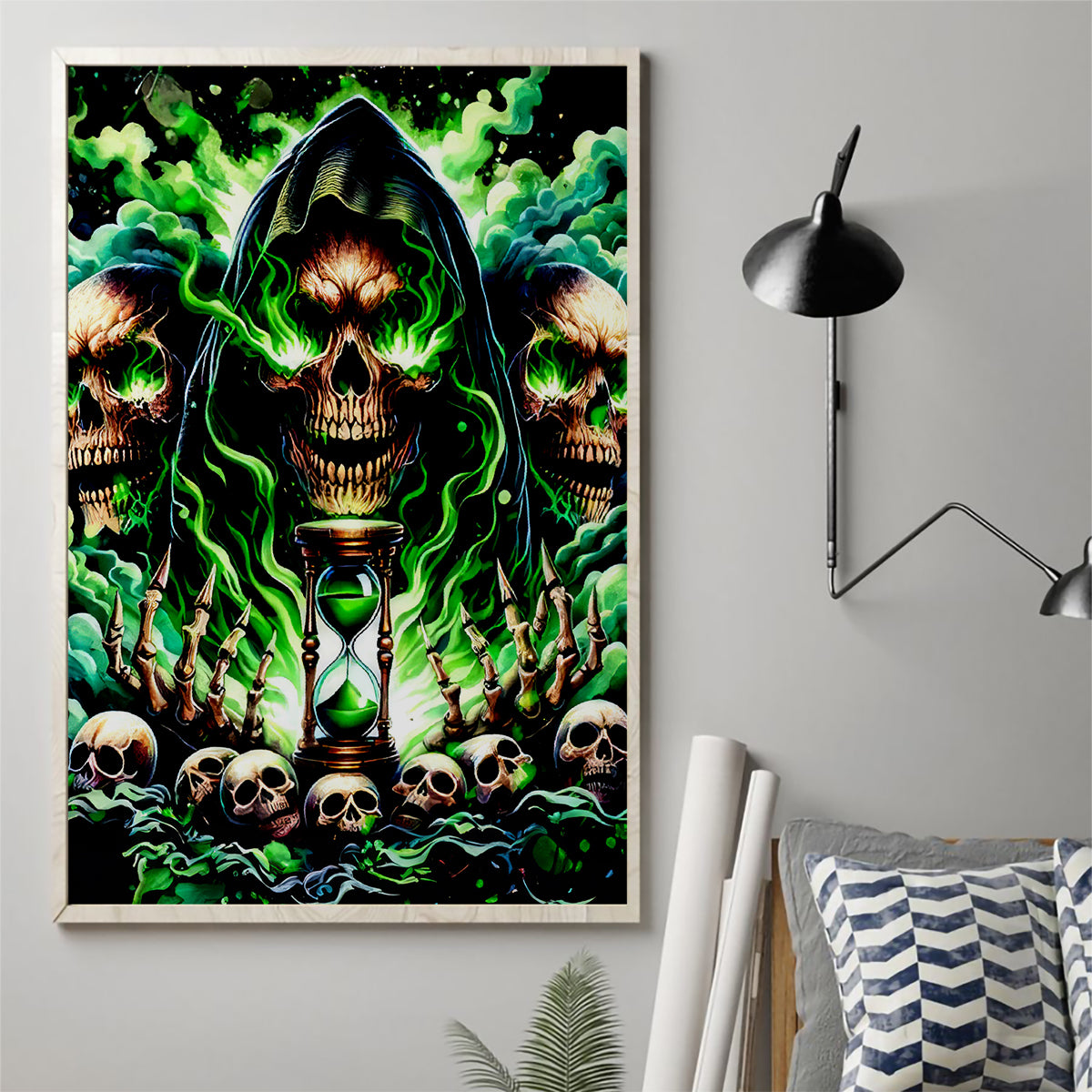 Witch Skull Canvas Wall Art Of Course I'm Going To Hell I'm Just Here To Pick You Up - Wonder Print Shop