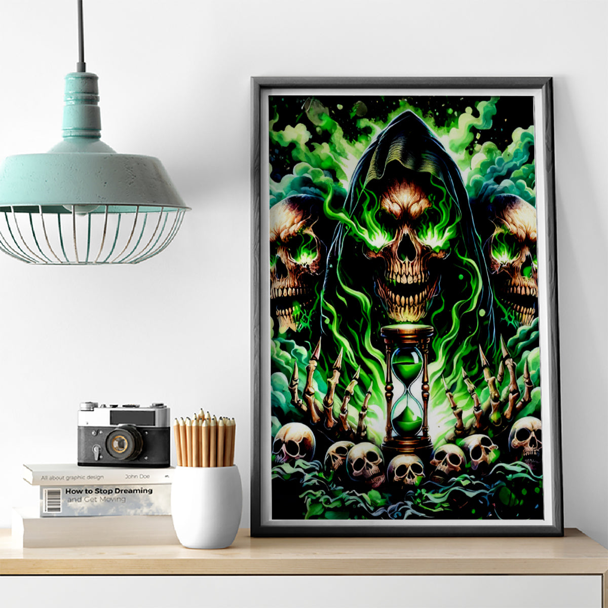 Witch Skull Canvas Wall Art Of Course I'm Going To Hell I'm Just Here To Pick You Up - Wonder Print Shop