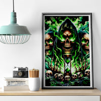 Witch Skull Canvas Wall Art Of Course I'm Going To Hell I'm Just Here To Pick You Up - Wonder Print Shop