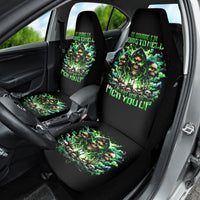 Witch Skull Car Seat Cover Of Course I'm Going To Hell I'm Just Here To Pick You Up - Wonder Print Shop