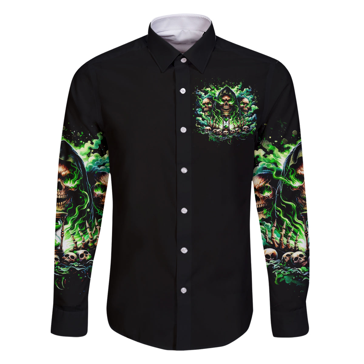 Witch Skull Family Matching Off Shoulder Maxi Dress and Hawaiian Shirt Of Course I'm Going To Hell I'm Just Here To Pick You Up - Wonder Print Shop