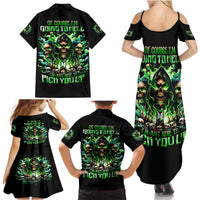 Witch Skull Family Matching Summer Maxi Dress and Hawaiian Shirt Of Course I'm Going To Hell I'm Just Here To Pick You Up - Wonder Print Shop
