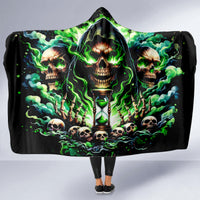 Witch Skull Hooded Blanket Of Course I'm Going To Hell I'm Just Here To Pick You Up