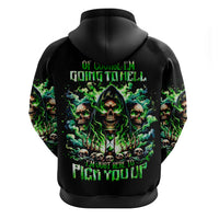 Witch Skull Hoodie Of Course I'm Going To Hell I'm Just Here To Pick You Up - Wonder Print Shop