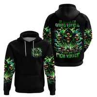 Witch Skull Hoodie Of Course I'm Going To Hell I'm Just Here To Pick You Up - Wonder Print Shop