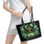 Witch Skull Leather Tote Bag Of Course I'm Going To Hell I'm Just Here To Pick You Up - Wonder Print Shop