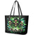 Witch Skull Leather Tote Bag Of Course I'm Going To Hell I'm Just Here To Pick You Up - Wonder Print Shop