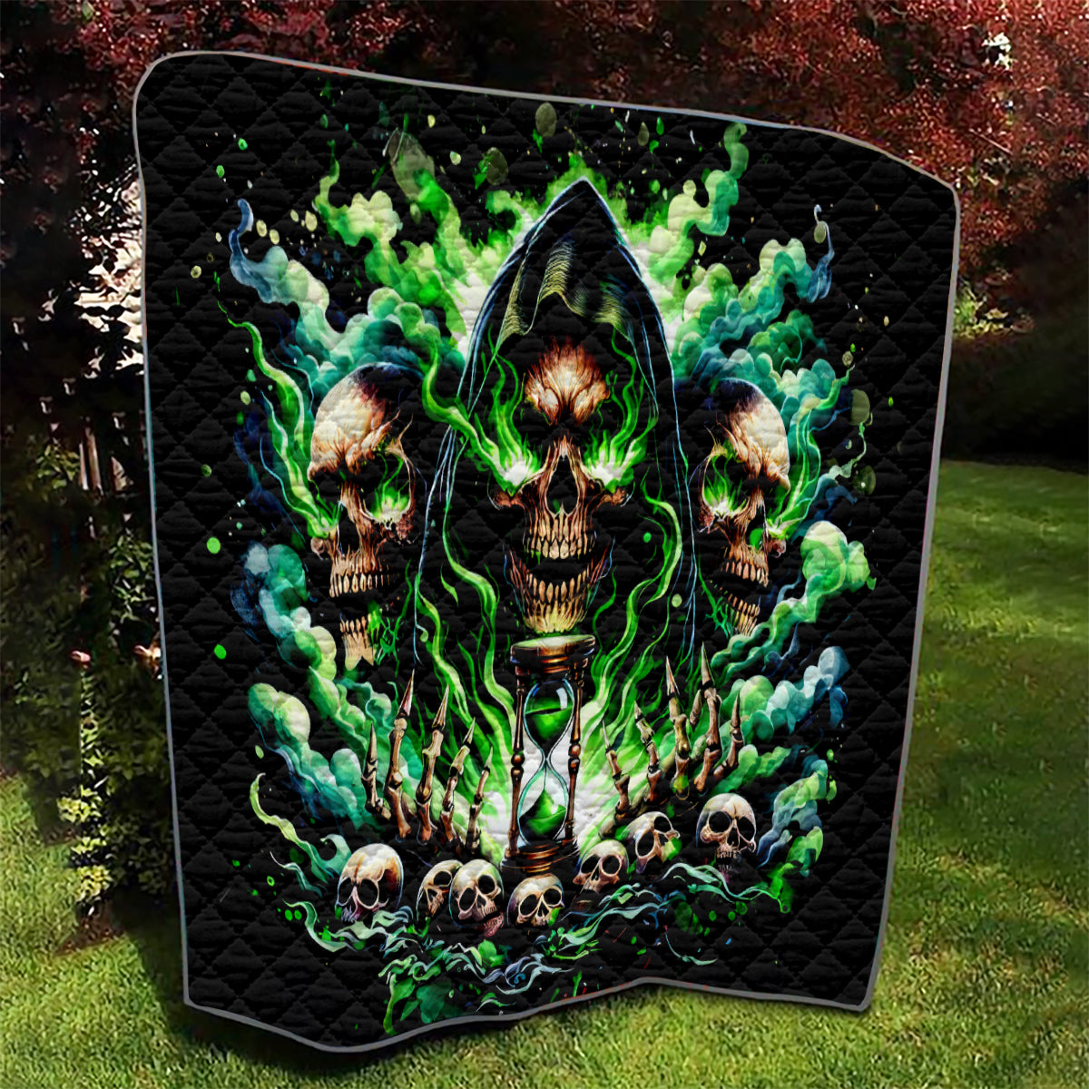 Witch Skull Quilt Of Course I'm Going To Hell I'm Just Here To Pick You Up - Wonder Print Shop