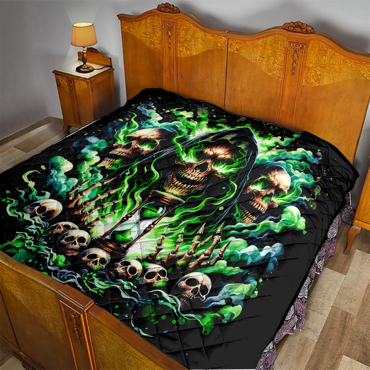 Witch Skull Quilt Of Course I'm Going To Hell I'm Just Here To Pick You Up - Wonder Print Shop