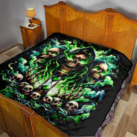Witch Skull Quilt Of Course I'm Going To Hell I'm Just Here To Pick You Up - Wonder Print Shop