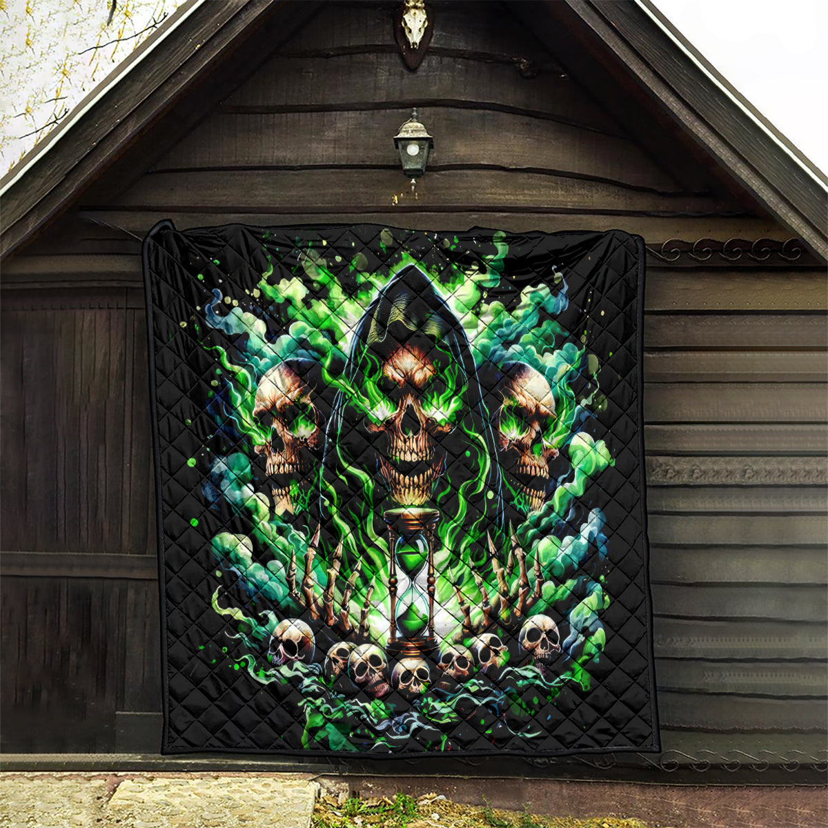 Witch Skull Quilt Of Course I'm Going To Hell I'm Just Here To Pick You Up - Wonder Print Shop