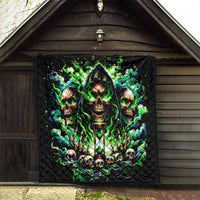 Witch Skull Quilt Of Course I'm Going To Hell I'm Just Here To Pick You Up - Wonder Print Shop