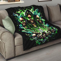 Witch Skull Quilt Of Course I'm Going To Hell I'm Just Here To Pick You Up - Wonder Print Shop