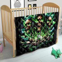 Witch Skull Quilt Of Course I'm Going To Hell I'm Just Here To Pick You Up - Wonder Print Shop