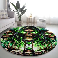 Witch Skull Round Carpet Of Course I'm Going To Hell I'm Just Here To Pick You Up