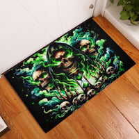 Witch Skull Rubber Doormat Of Course I'm Going To Hell I'm Just Here To Pick You Up - Wonder Print Shop