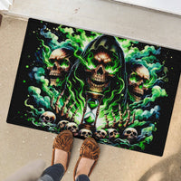 Witch Skull Rubber Doormat Of Course I'm Going To Hell I'm Just Here To Pick You Up - Wonder Print Shop