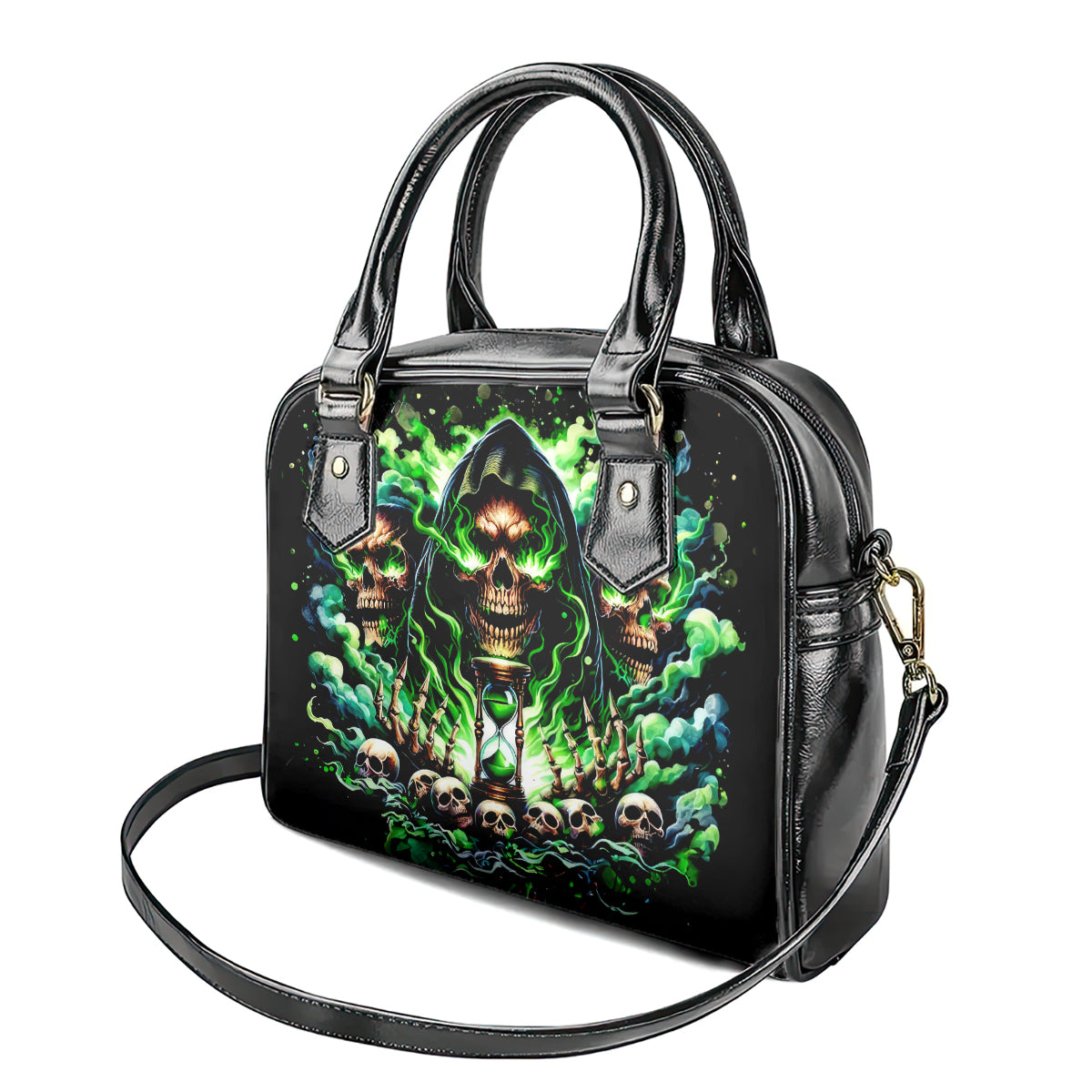 Witch Skull Shoulder Handbag Of Course I'm Going To Hell I'm Just Here To Pick You Up