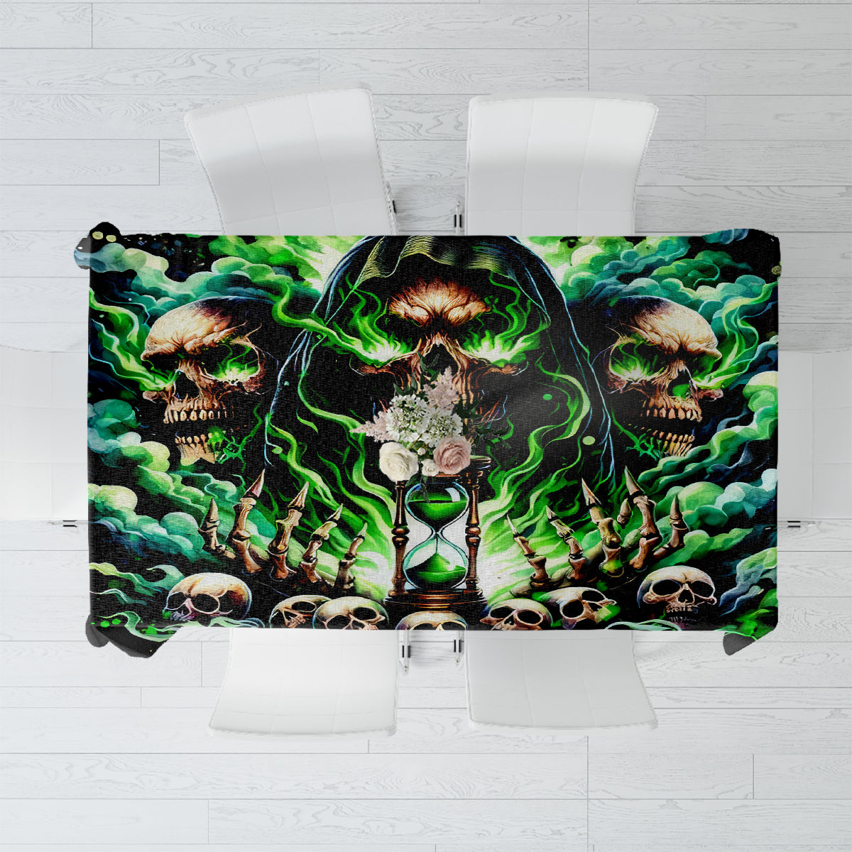 Witch Skull Tablecloth Of Course I'm Going To Hell I'm Just Here To Pick You Up - Wonder Print Shop