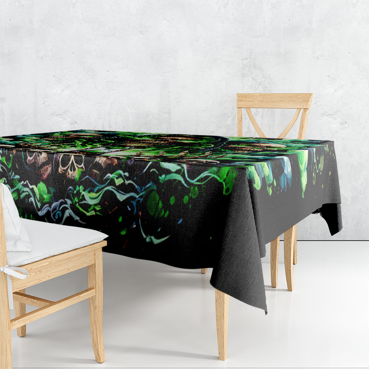 Witch Skull Tablecloth Of Course I'm Going To Hell I'm Just Here To Pick You Up - Wonder Print Shop