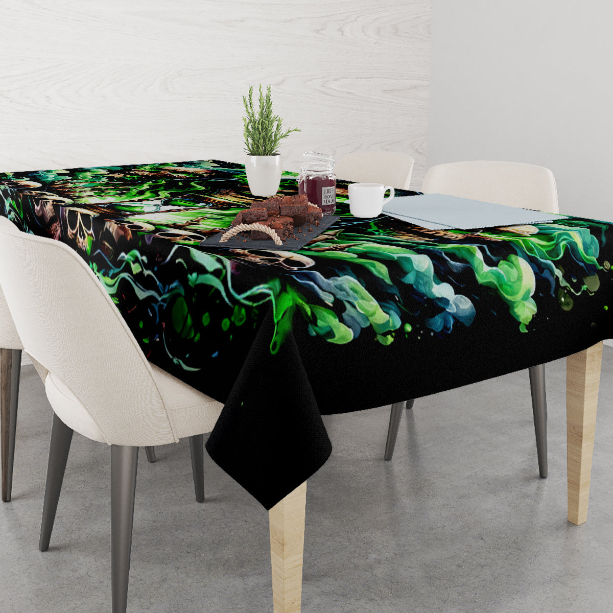 Witch Skull Tablecloth Of Course I'm Going To Hell I'm Just Here To Pick You Up - Wonder Print Shop