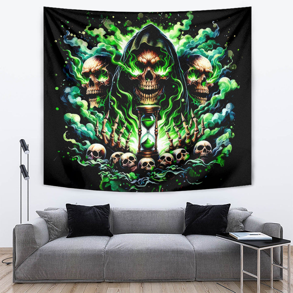 Witch Skull Tapestry Of Course I'm Going To Hell I'm Just Here To Pick You Up - Wonder Print Shop