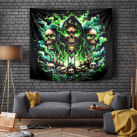 Witch Skull Tapestry Of Course I'm Going To Hell I'm Just Here To Pick You Up - Wonder Print Shop