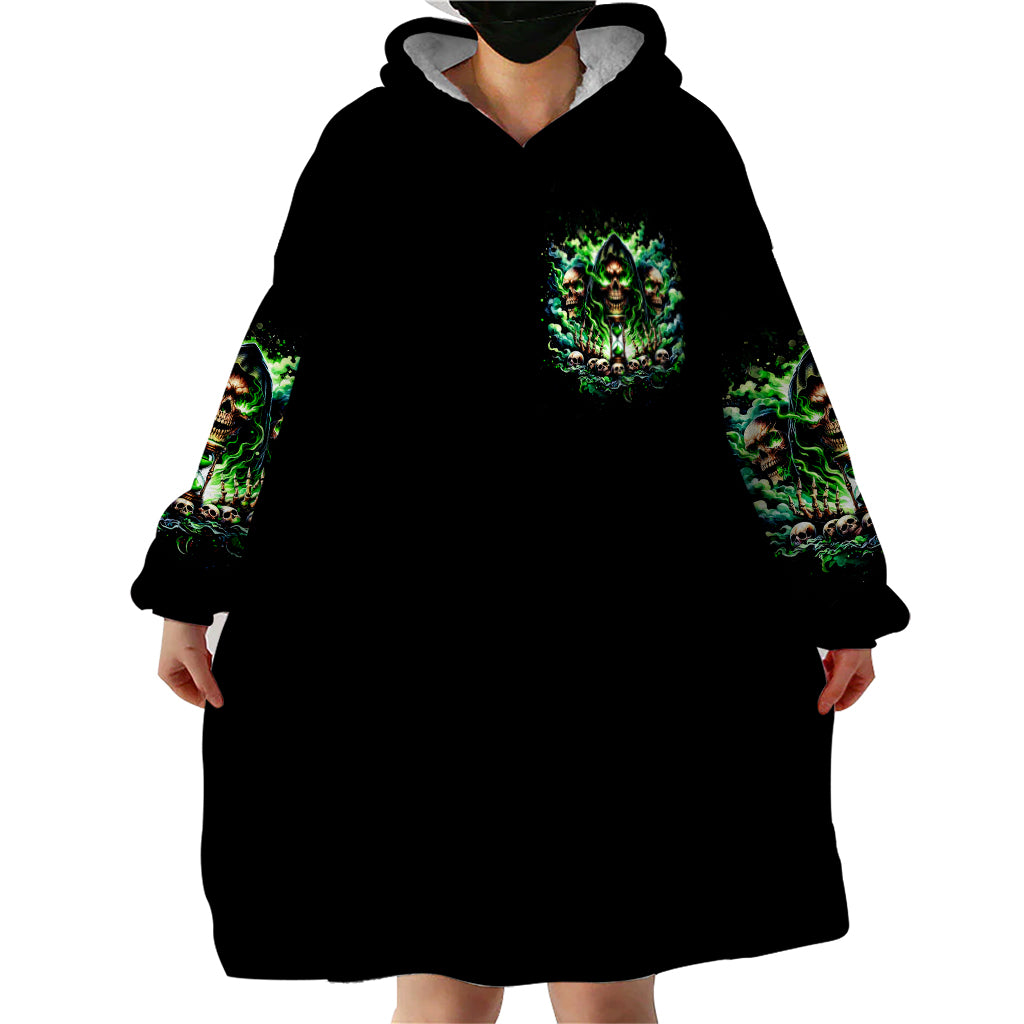 Witch Skull Wearable Blanket Hoodie Of Course I'm Going To Hell I'm Just Here To Pick You Up - Wonder Print Shop