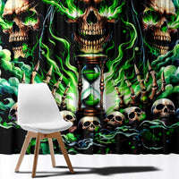 Witch Skull Window Curtain Of Course I'm Going To Hell I'm Just Here To Pick You Up - Wonder Print Shop