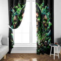 Witch Skull Window Curtain Of Course I'm Going To Hell I'm Just Here To Pick You Up - Wonder Print Shop