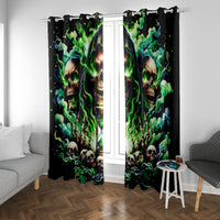 Witch Skull Window Curtain Of Course I'm Going To Hell I'm Just Here To Pick You Up - Wonder Print Shop