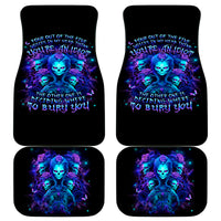 Rose Skull Car Mats Four Out Of The Five Voices In My Head Think You An Idiot - Wonder Print Shop