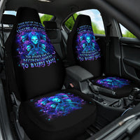 Rose Skull Car Seat Cover Four Out Of The Five Voices In My Head Think You An Idiot - Wonder Print Shop