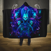 Rose Skull Hooded Blanket Four Out Of The Five Voices In My Head Think You An Idiot