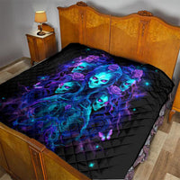 Rose Skull Quilt Four Out Of The Five Voices In My Head Think You An Idiot - Wonder Print Shop