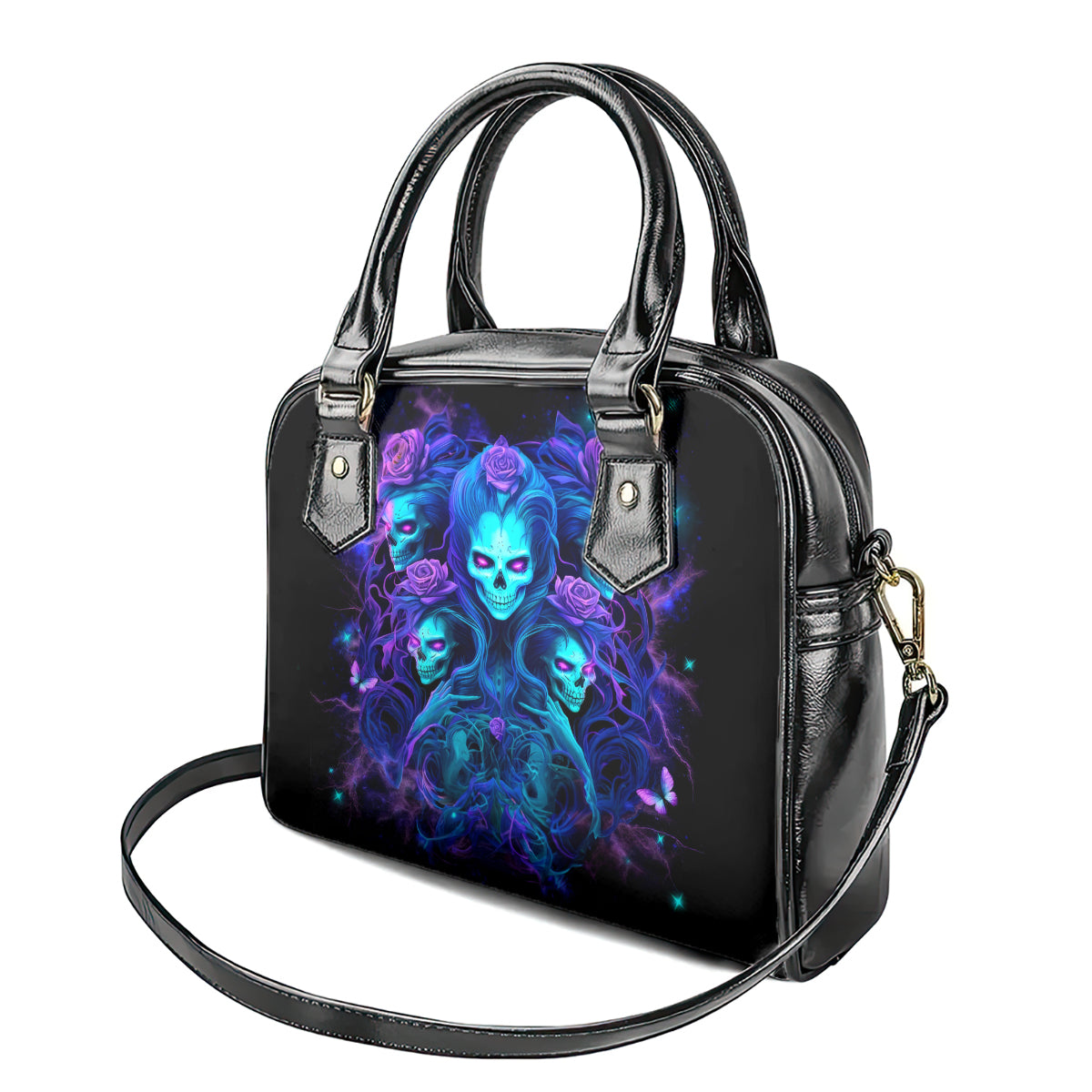 Rose Skull Shoulder Handbag Four Out Of The Five Voices In My Head Think You An Idiot