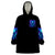 Rose Skull Wearable Blanket Hoodie Four Out Of The Five Voices In My Head Think You An Idiot - Wonder Print Shop