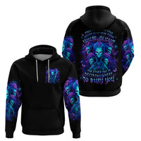 Rose Skull Zip Hoodie Four Out Of The Five Voices In My Head Think You An Idiot - Wonder Print Shop