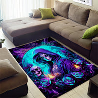 Witch Skull Area Rug Hello Darkness My Old Friend - Wonder Print Shop